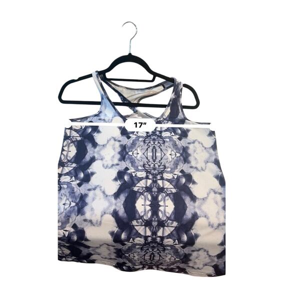 Lululemon Cool Racerback Tank Top Women’s Large White Blue Tie Dye CRB - Picture 7 of 8